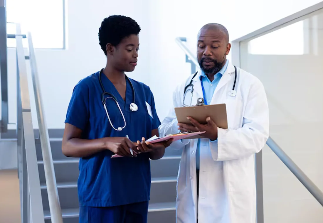 Healthcare team preparing for patient care